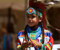 young boy Wind River Indian dancer