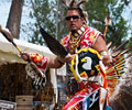 Wind River Indian dancer doing the Warrior Dance