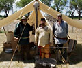 Mountain men at the Fort Laramie Rendezvous