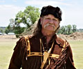 Mountain man at the Fort Laramie Rendezvous