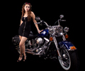 Harley Davidson model shoot