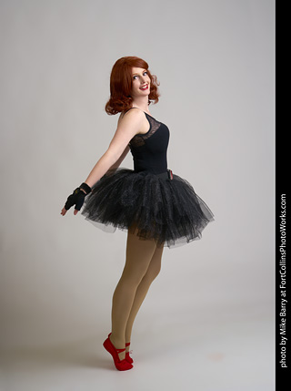 Black Widow Ballerina Shoot - Ashley