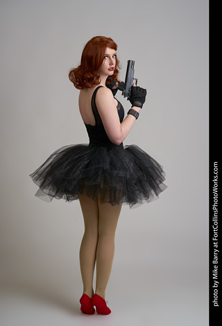 Black Widow Ballerina Shoot - Ashley