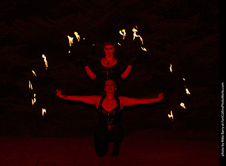 Katherine and Emily - Fire Performers