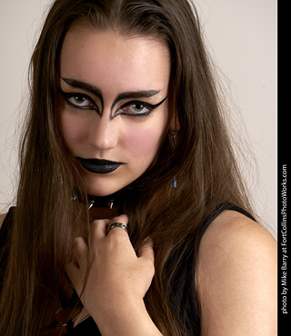 Goth model shoot