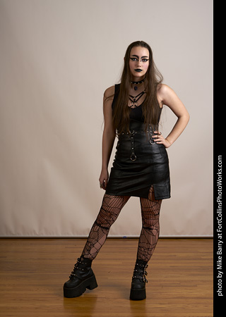 Goth model shoot