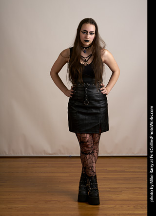 Goth model shoot