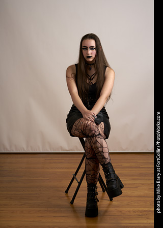 Goth model shoot