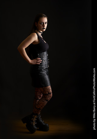 Goth model shoot