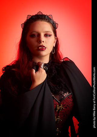 Brenna at the Halloween shoot