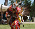 Wind River Indian dancer doing the Warrior Dance