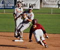 Fort Collins Foxes stealing 2nd base