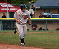 Cheyenne Grizzly running to 1st base
