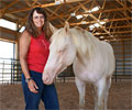 Cloud and Kris at Four Directions Horse Farm