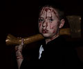 psycho axe murderer, Austin, at Morbid Nights Haunted House