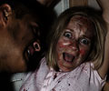 beautiful girl tortured at Morbid Nights Haunted House