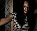 beautiful girl escapes from cage at Morbid Nights Haunted House