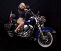 Amanda on a Harley