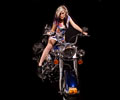 Amanda on a Harley