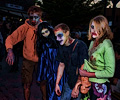 Zombies having fun at the Fort Collins Zombie Crawl