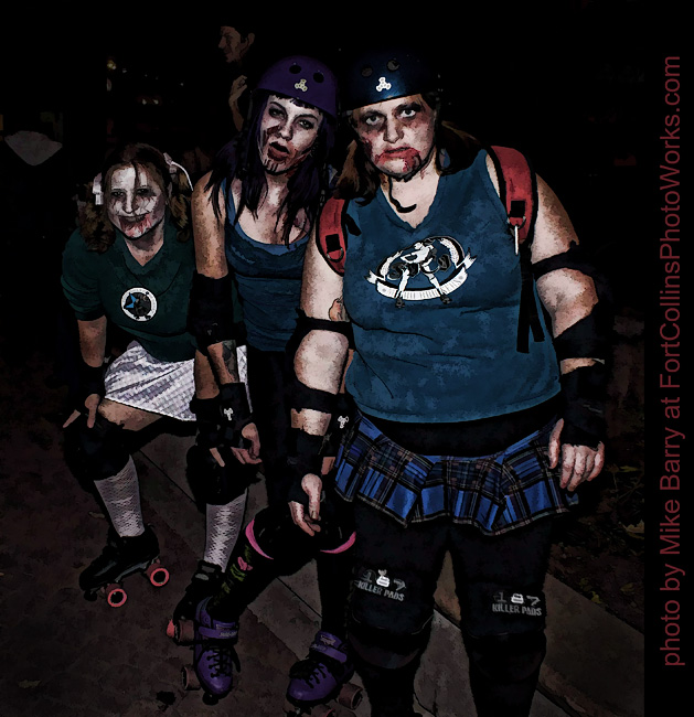 Zombie roller derby