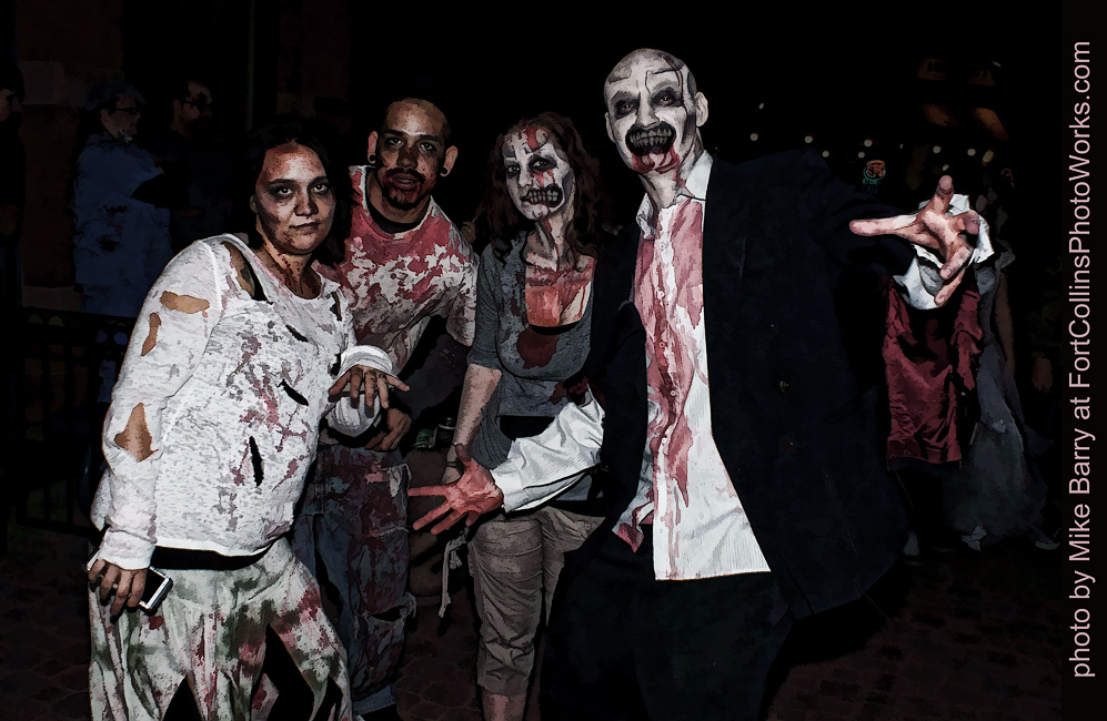 Zombies having fun in Old Town