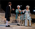 Antonio Salieri with Amadeus Mozart and his wife Constanze Weber