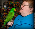 Eclectus Parrot at the Rocky Mountain Bird Expo