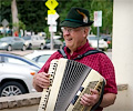 Martin with his accordion