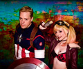 Harley Quinn and Captain America Cosplay at Fort Collins Comic Con