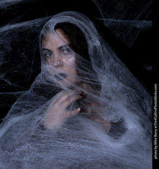 Andrea - spiderweb model shoot