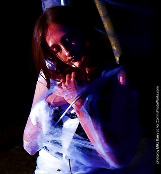 Meagan - spiderweb model shoot