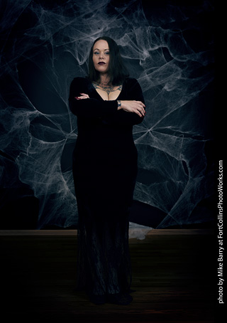 Morticia Addams shoot - Amy