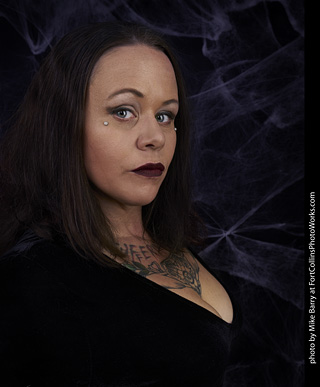 Morticia Addams shoot - Amy