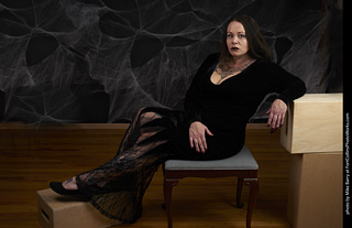 Morticia Addams shoot - Amy
