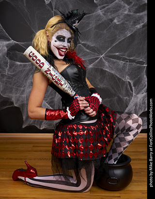 Freddy Krueger/Harley Quinn model shoot - Mandy