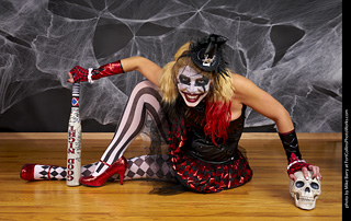 Freddy Krueger/Harley Quinn model shoot - Mandy