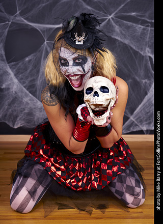 Freddy Krueger/Harley Quinn model shoot - Mandy