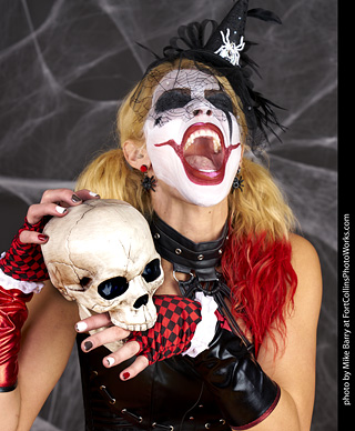 Freddy Krueger/Harley Quinn model shoot - Mandy