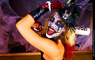 Freddy Krueger/Harley Quinn model shoot - Mandy