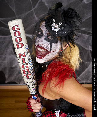 Freddy Krueger/Harley Quinn model shoot - Mandy