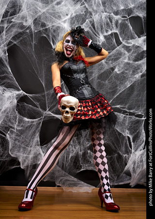 Freddy Krueger/Harley Quinn model shoot - Mandy