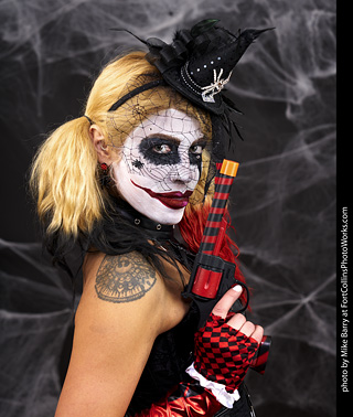 Freddy Krueger/Harley Quinn model shoot - Mandy