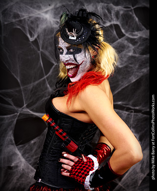 Freddy Krueger/Harley Quinn model shoot - Mandy