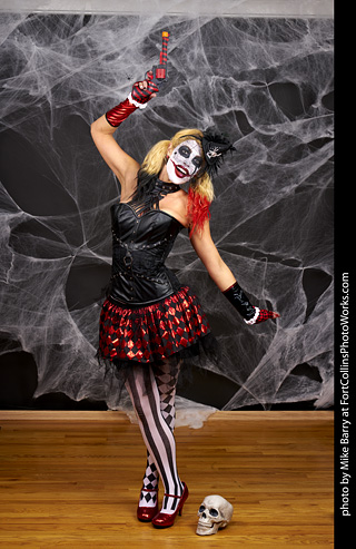 Freddy Krueger/Harley Quinn model shoot - Mandy