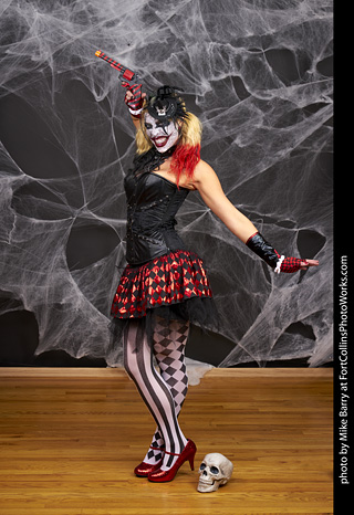 Freddy Krueger/Harley Quinn model shoot - Mandy