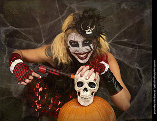 Freddy Krueger/Harley Quinn model shoot - Mandy