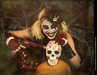 Freddy Krueger/Harley Quinn model shoot - Mandy