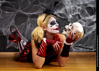 Freddy Krueger/Harley Quinn model shoot - Mandy