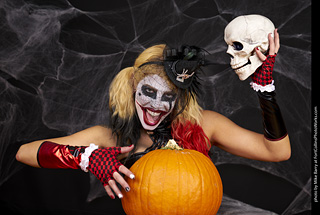 Freddy Krueger/Harley Quinn model shoot - Mandy